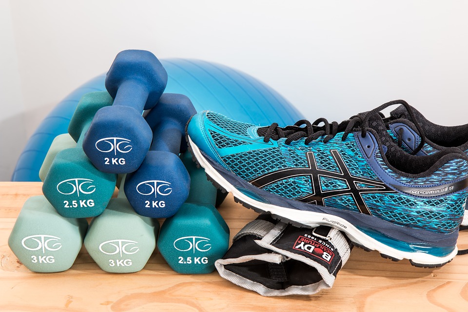 Ráda chodím do fitness centra.